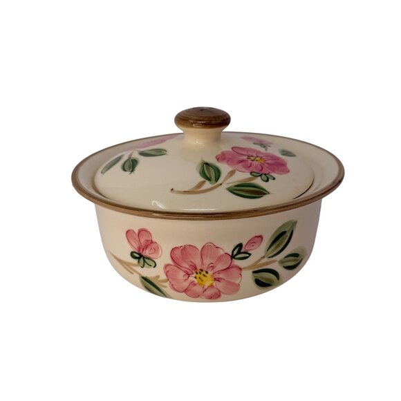 Vintage Franciscan Desert Rose Covered Casserole Made in Portugal - Picture 2 of 8